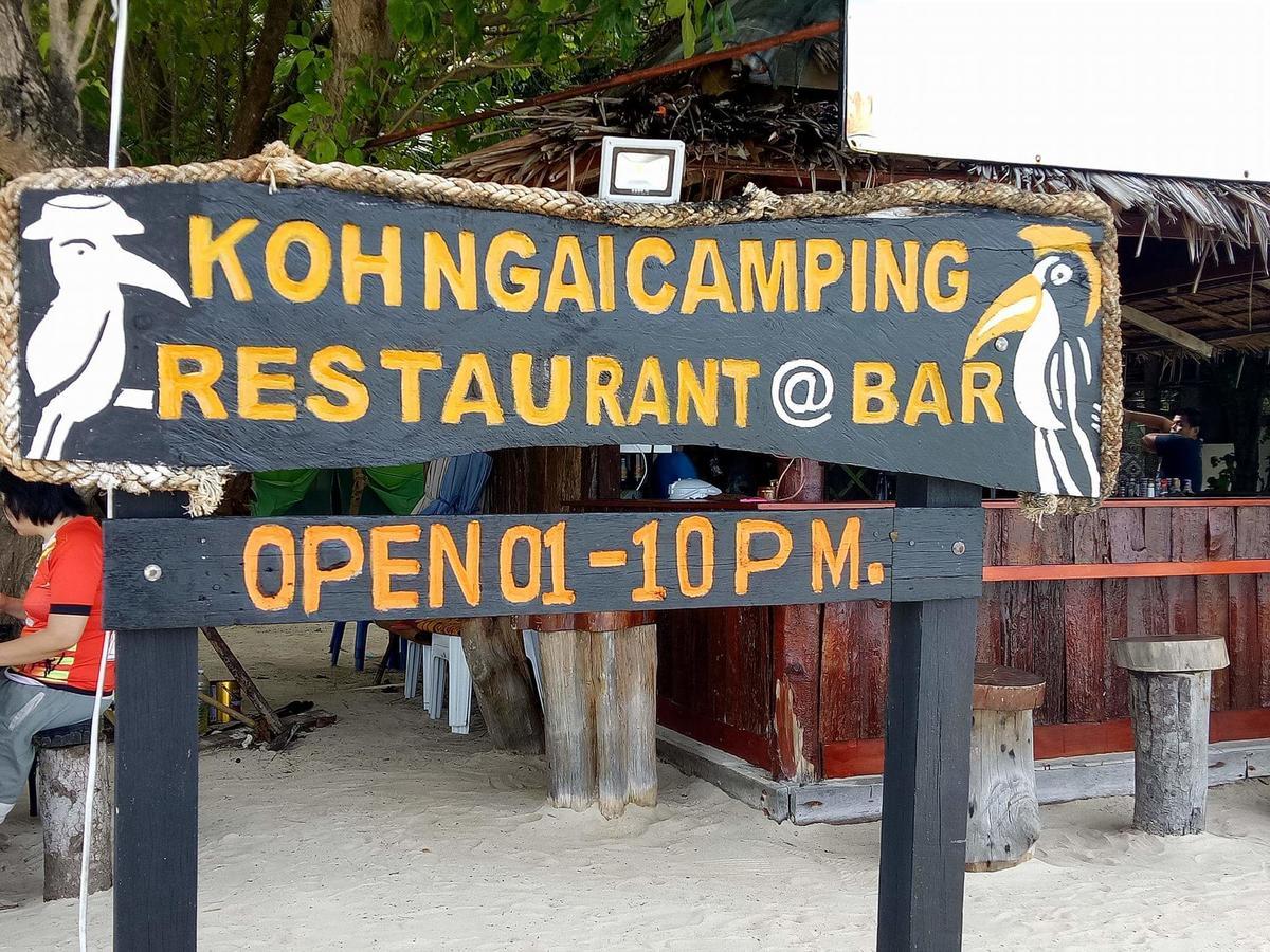 Koh Ngai Camping Restaurant @ Bar Eksteriør billede
